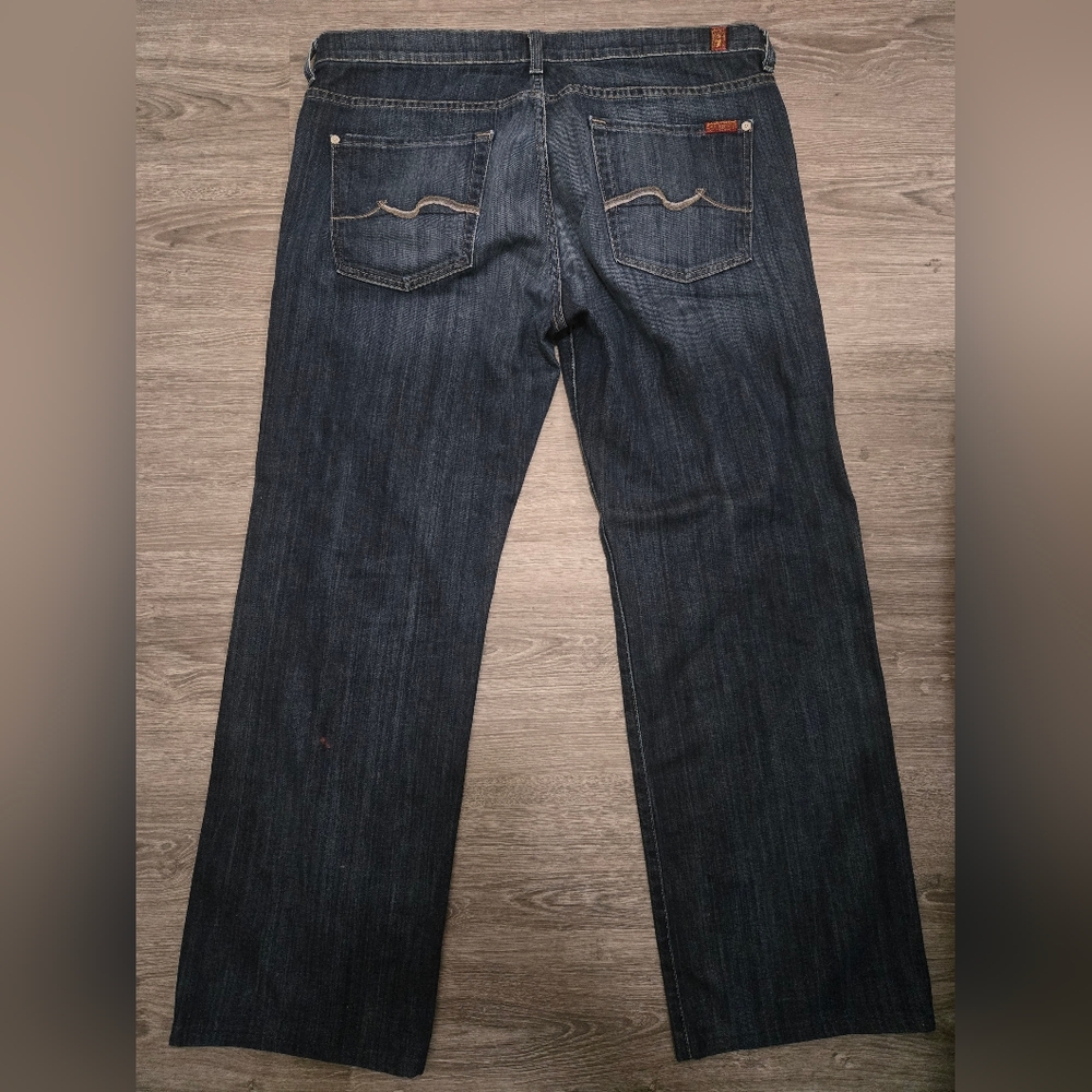 7 For All Mankind Men's Straight Jeans - Picture 2 of 5